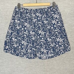 Columbia Mens PFG Backcast Swim‎ Water Trunk Shorts Size M 6" Inseam Navy White